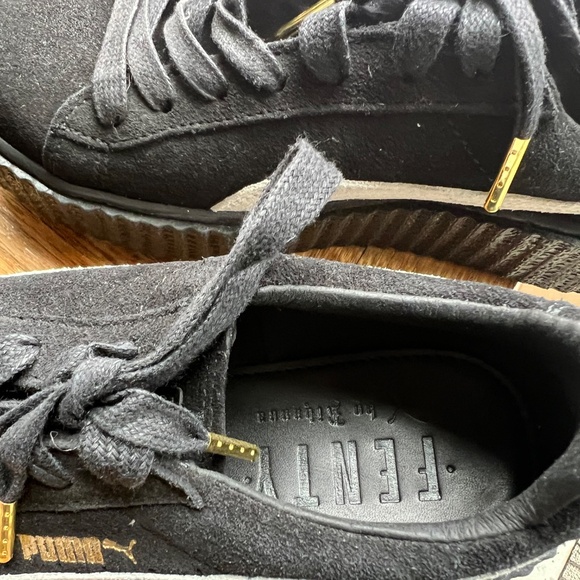 Puma X Fenty Rihanna Creepers- Black w/ White Suede- Never Worn - Picture 9 of 11